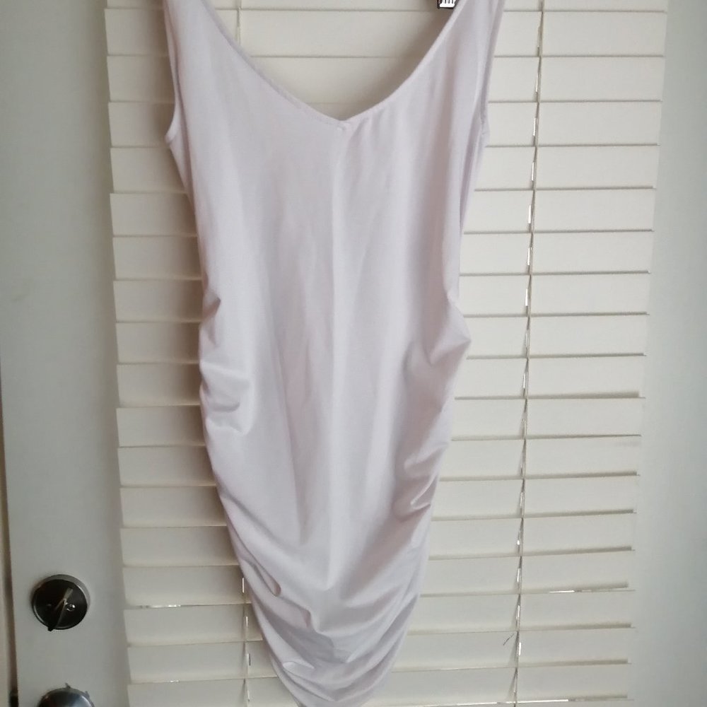 Backless Sexy White Mini Dress